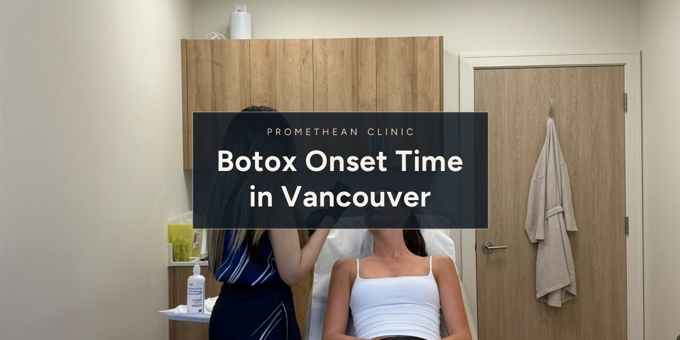 Botox Onset Time in Vancouver. An injector preparing to treat the upper face at Promethean Clinic in Vancouver.